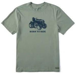 Men's Born to Ride Mower Short Sleeve Crusher Tee Life is Good
