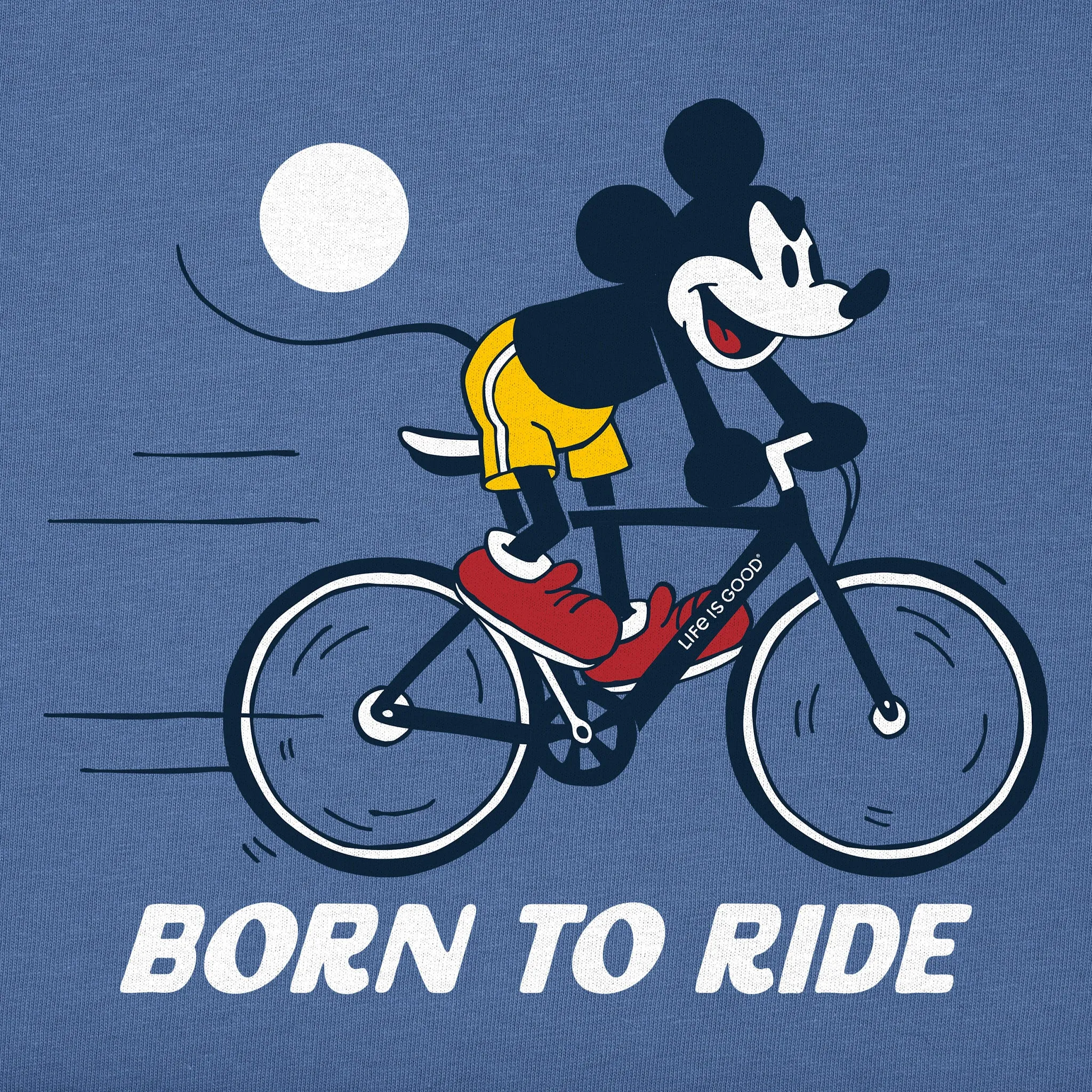 Men's Born to Ride Willie Short Sleeve Crusher Tee Life is Good