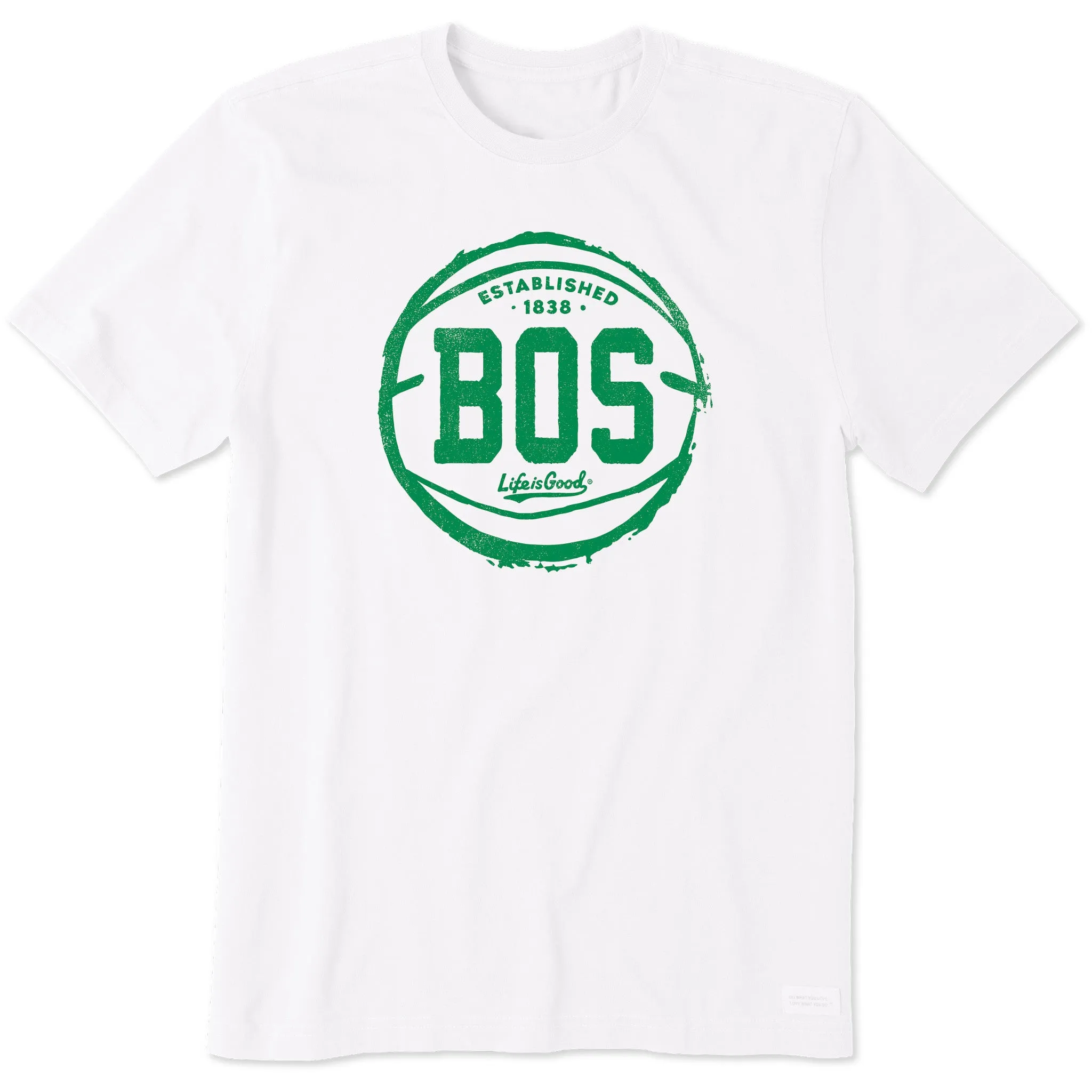 Men's Boston Basketball Short Sleeve Crusher Tee Life is Good