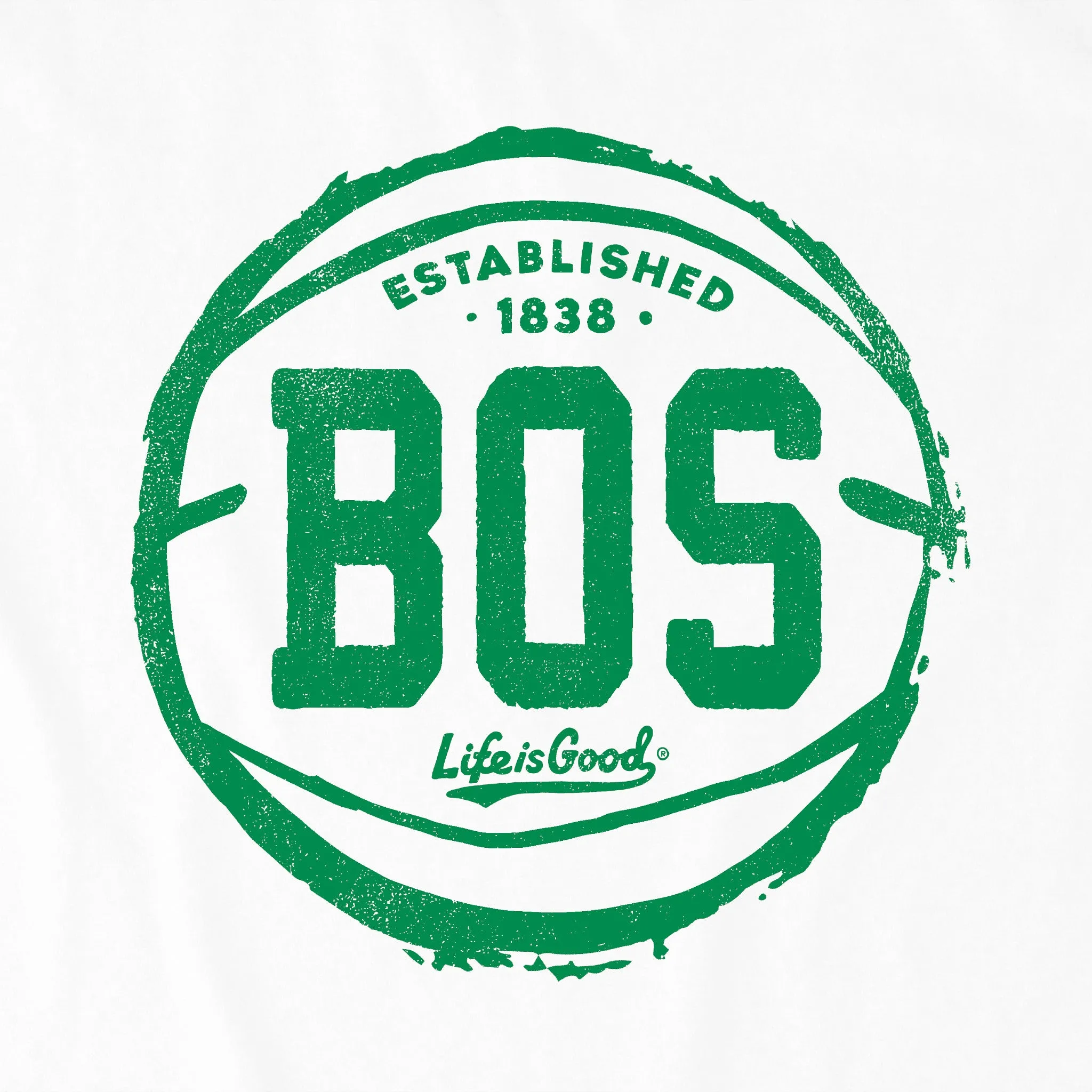 Men's Boston Basketball Short Sleeve Crusher Tee Life is Good