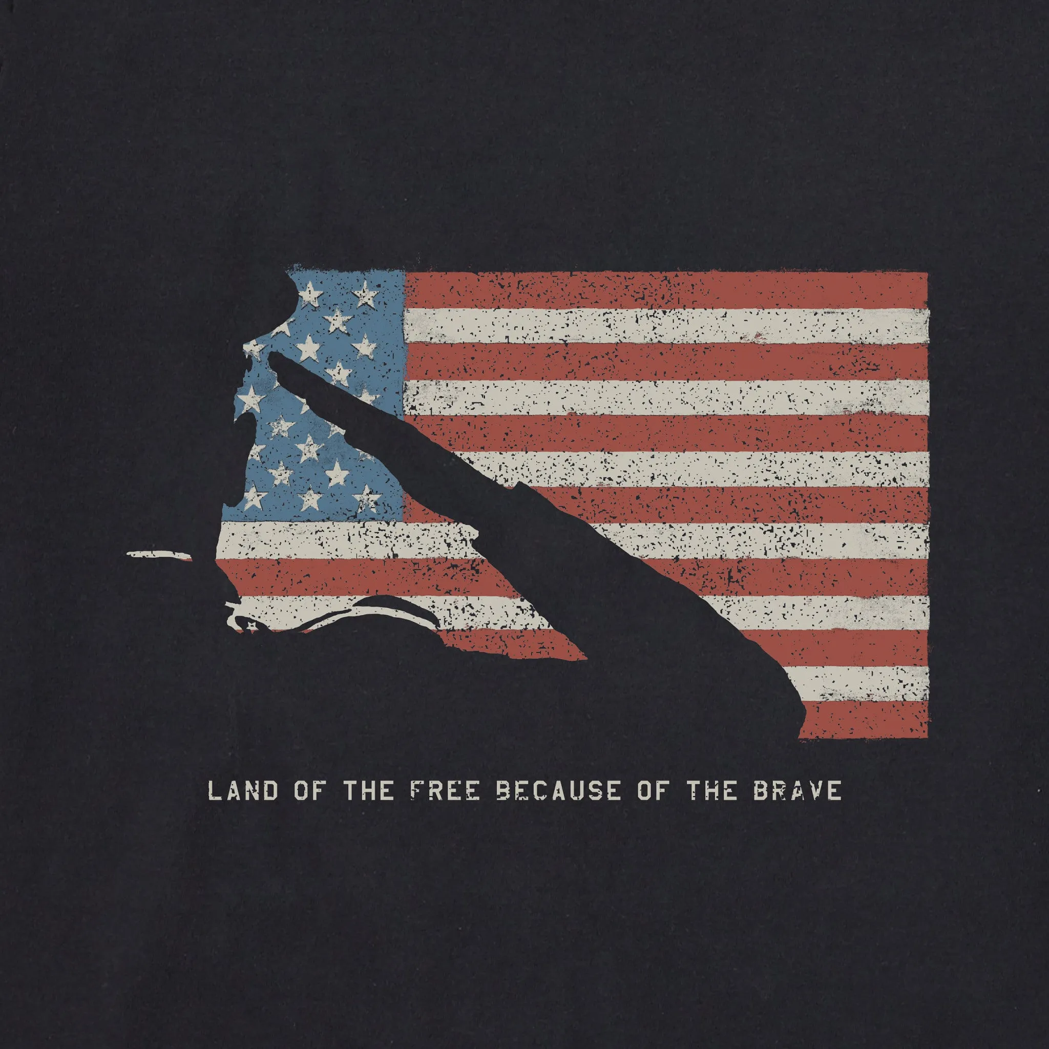 Men's Brave Flag Short Sleeve Tee Life is Good
