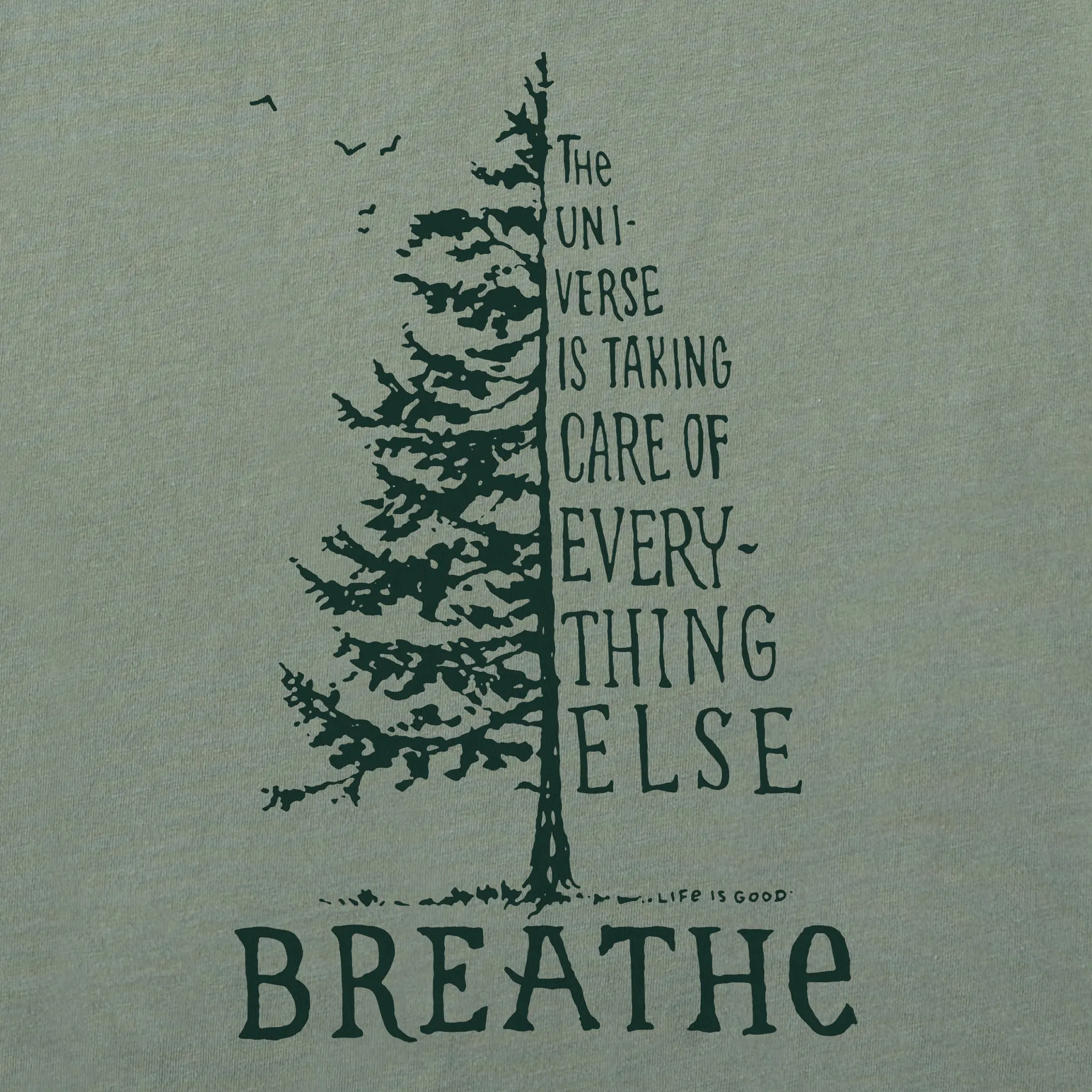 Men's Breathe Tree Short Sleeve Crusher Tee Life is Good