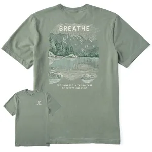 Men's Breathe Universe Mountain Short Sleeve Tee Life is Good