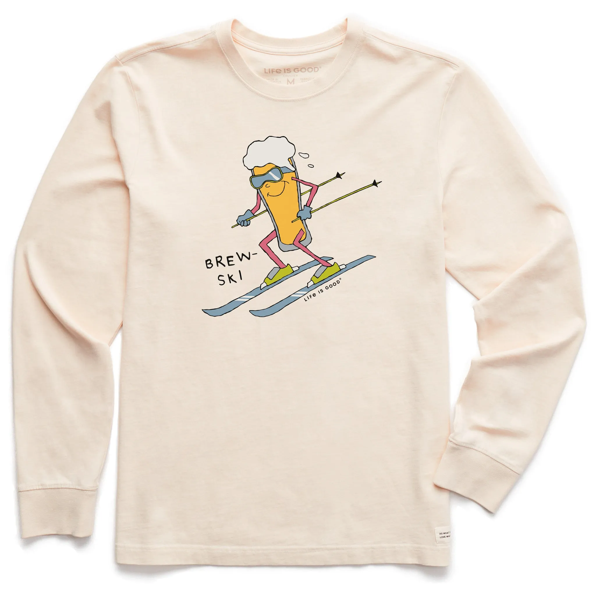 Men's Brewski Long Sleeve Crusher-LITE Tee Life is Good