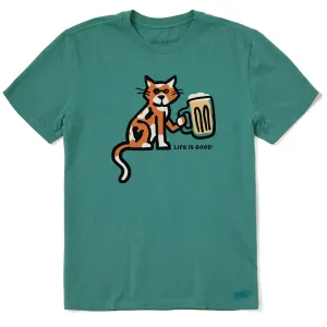 Men's Calico Al with Beer Short Sleeve Crusher Tee Life is Good