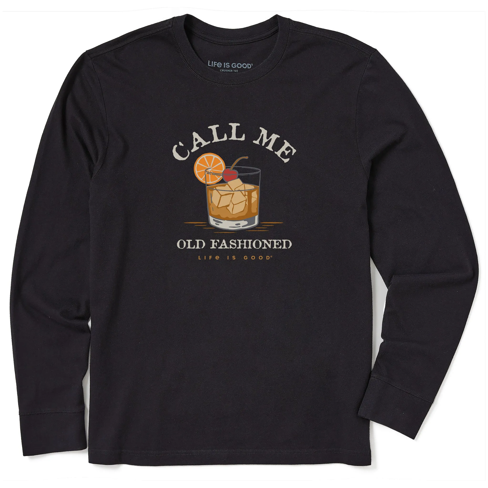Men's Call Me Old Fashioned Long Sleeve Crusher Tee Life is Good