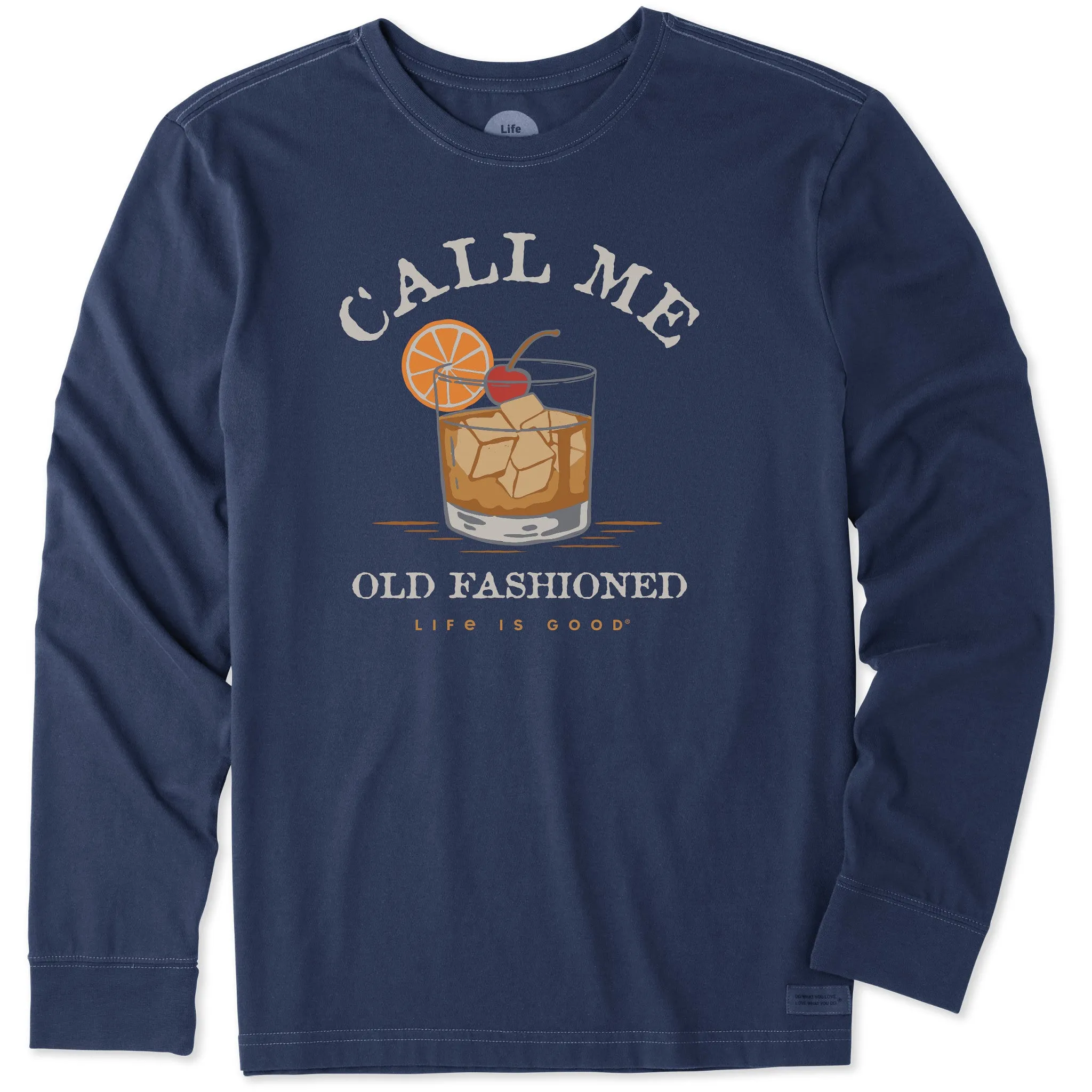 Men's Call Me Old Fashioned Long Sleeve Crusher Tee Life is Good