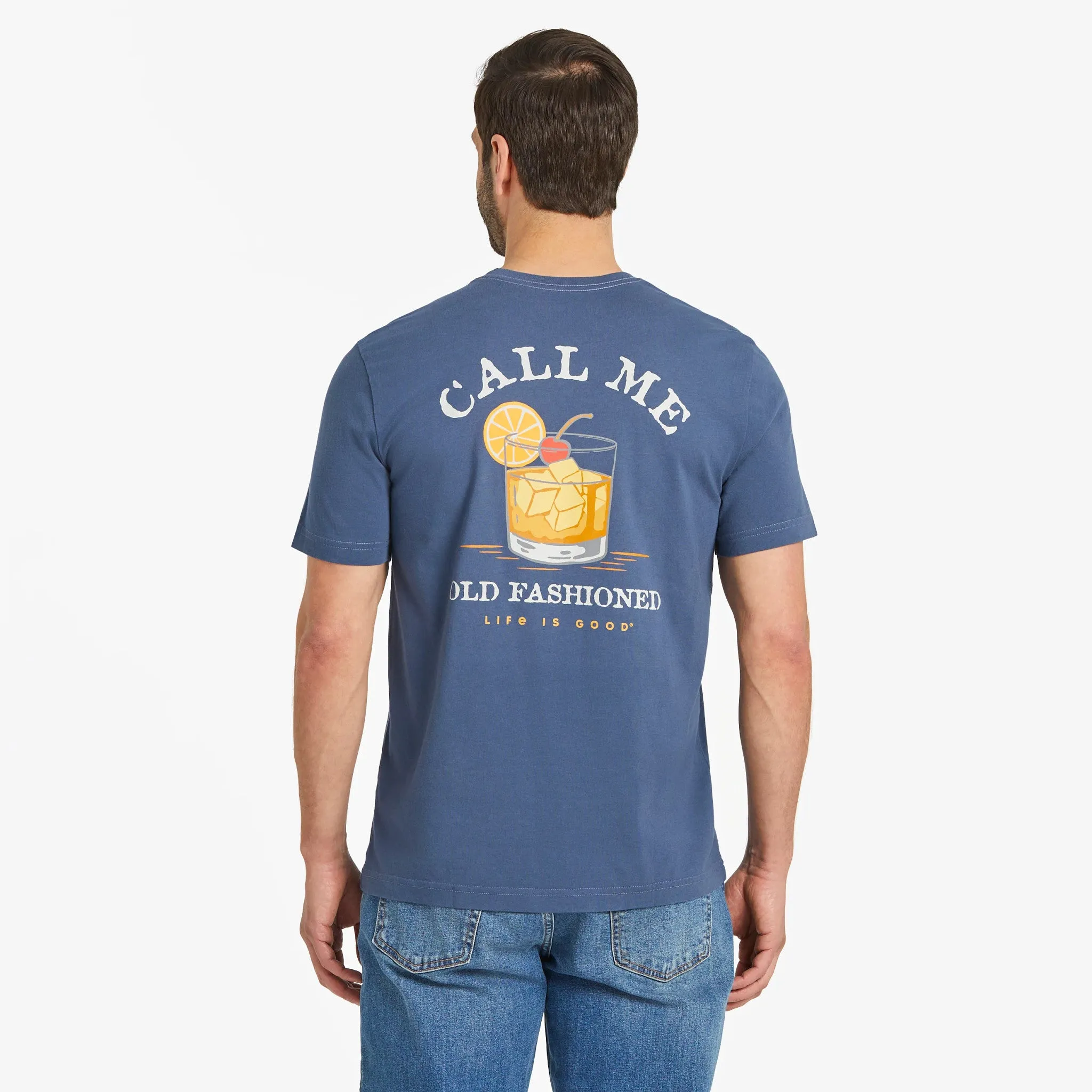 Men's Call Me Old Fashioned Short Sleeve Crusher Tee Life is Good