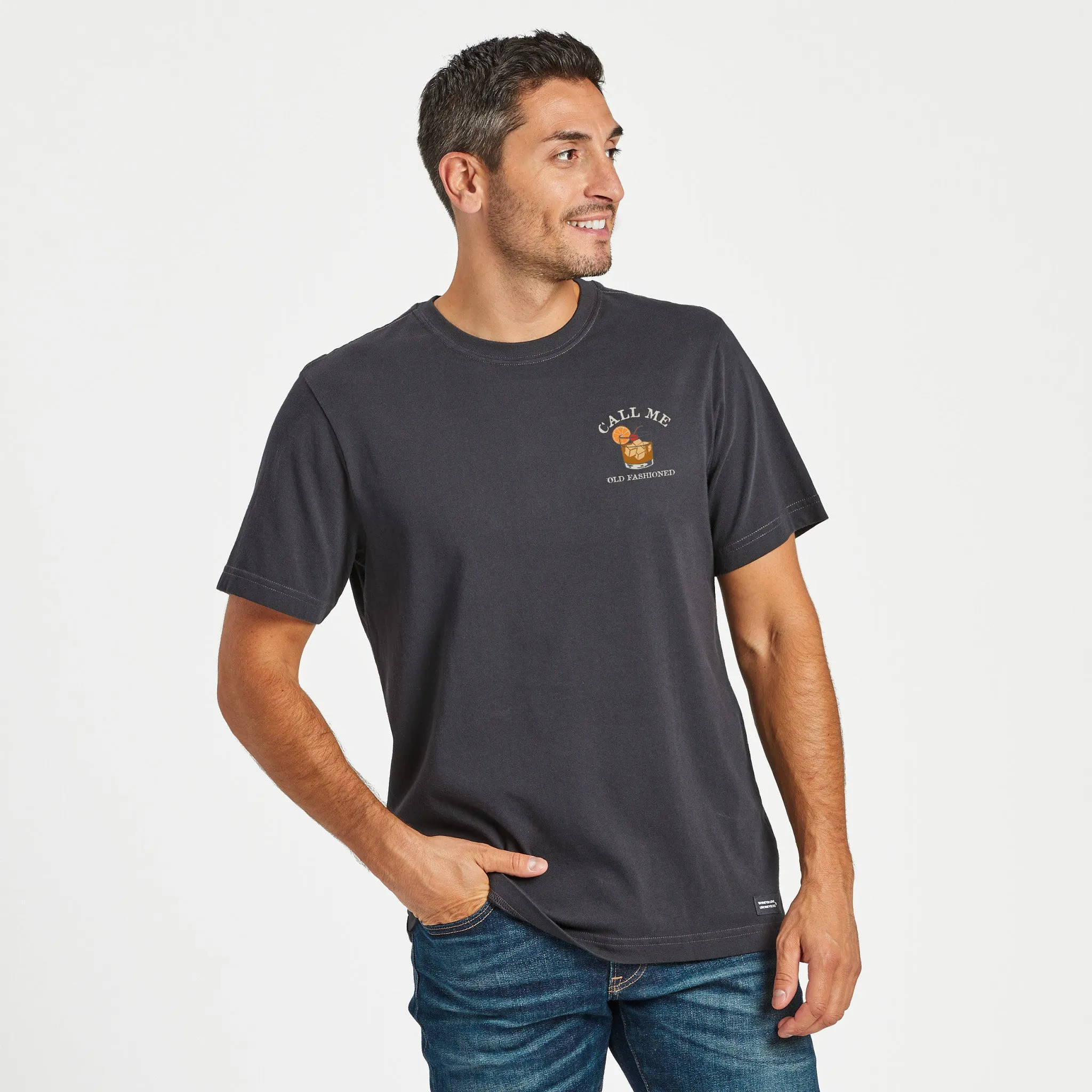 Men's Call Me Old Fashioned Short Sleeve Crusher Tee Life is Good