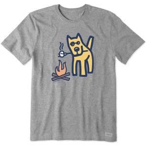 Men's Campfire Dog Short Sleeve Tee Life is Good