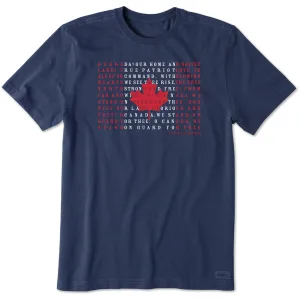 Men's Canada Anthem Flag Short Sleeve Tee Life is Good