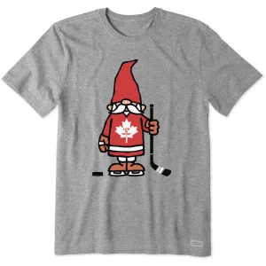 Men's Canadian Hockey Gnome Short Sleeve Tee Life is Good