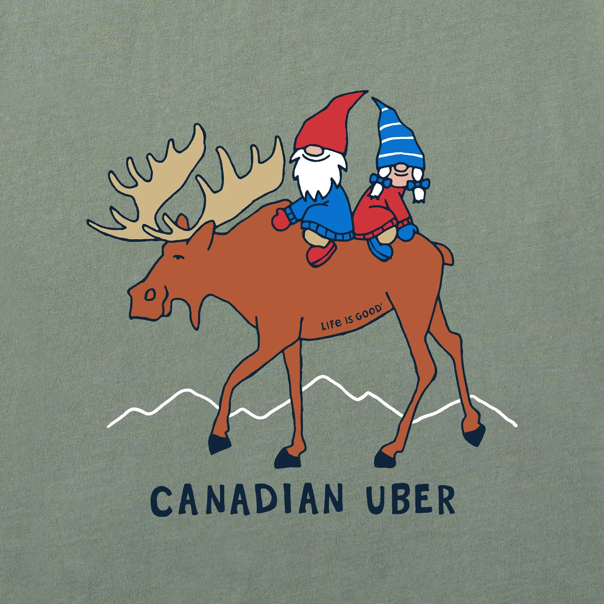 Men's Canadian Uber Long Sleeve Crusher Tee Life is Good