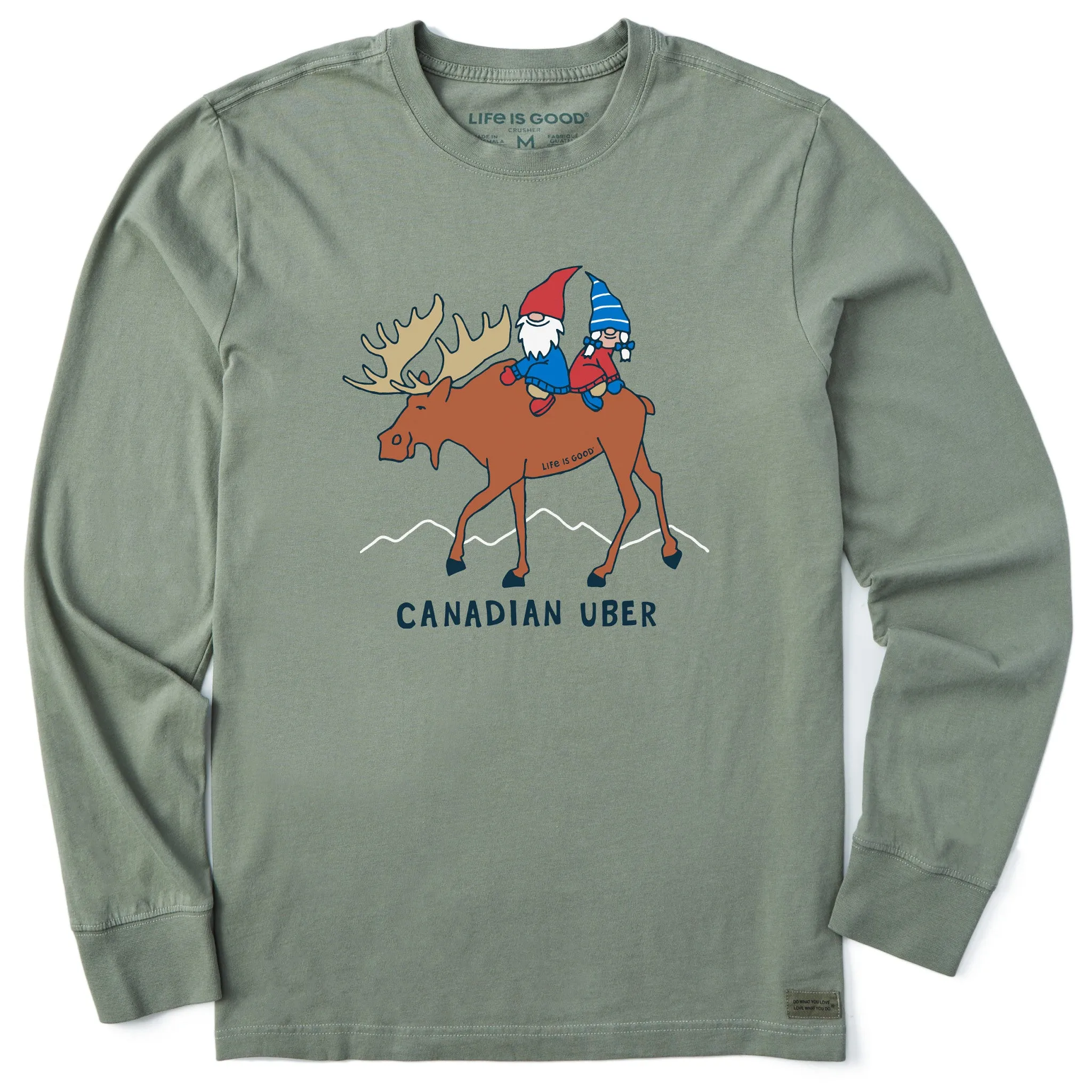 Men's Canadian Uber Long Sleeve Crusher Tee Life is Good