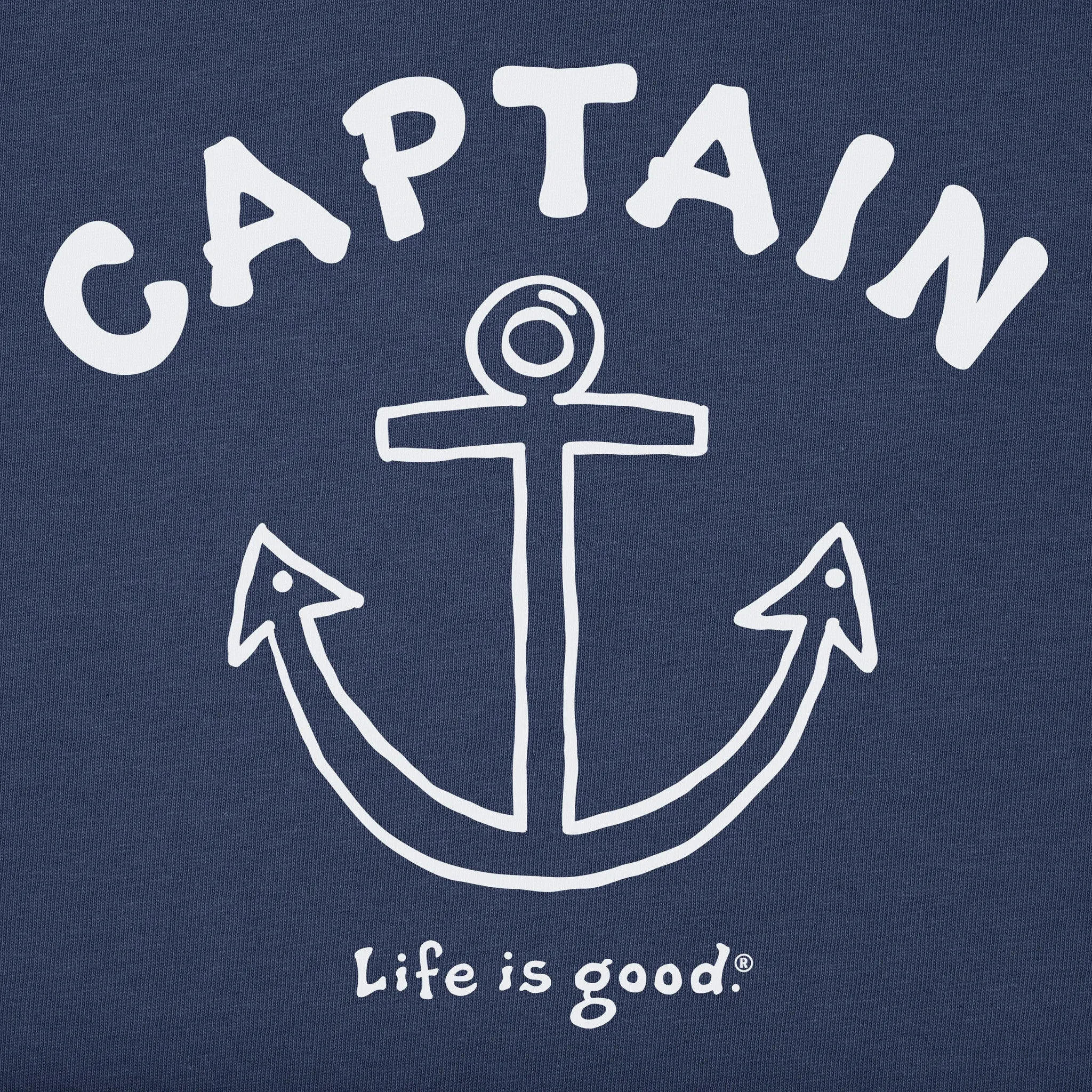 Men's Captain Wedding Short Sleeve Crusher Tee Life is Good