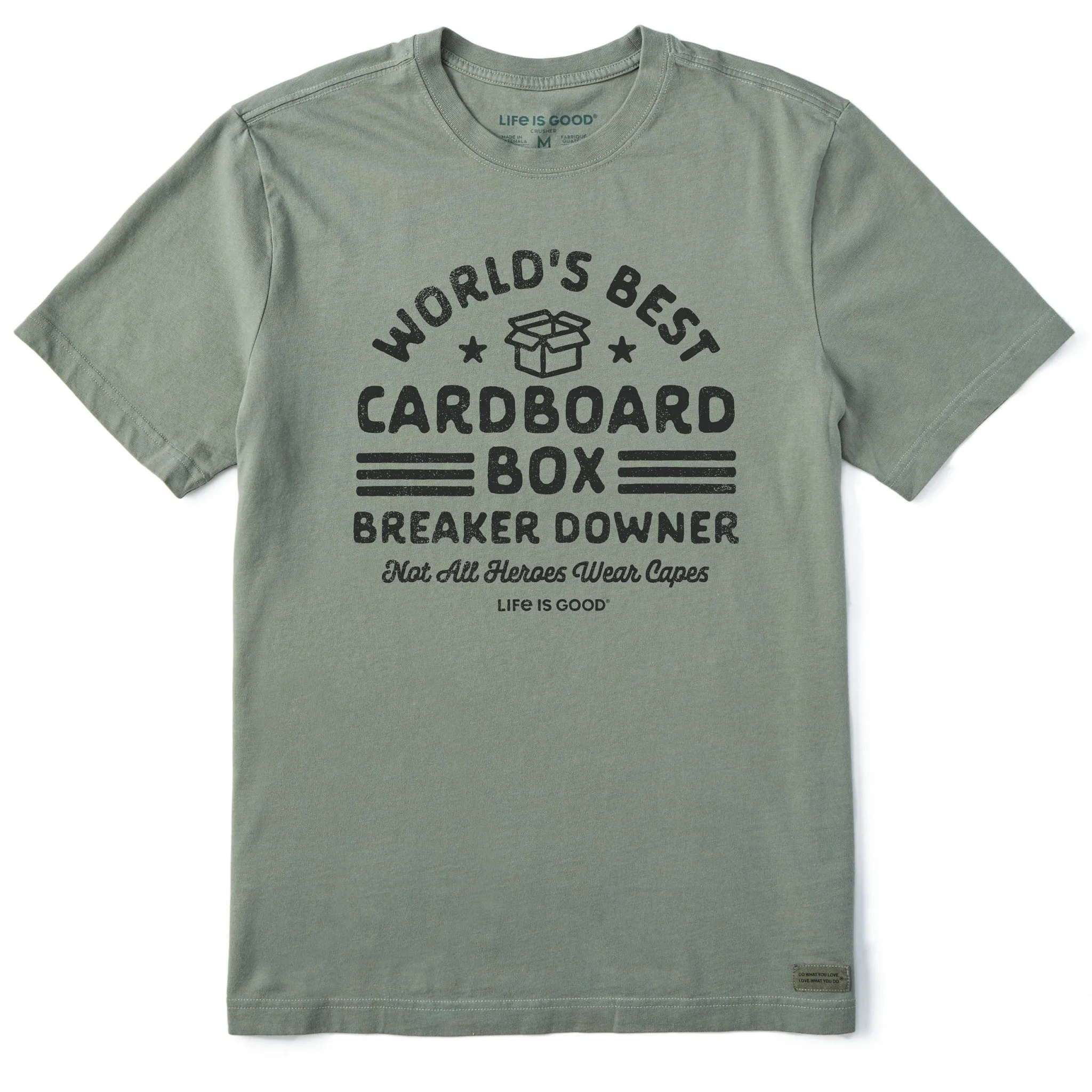Men's Cardboard Box Breaker Downer Short Sleeve Tee Life is Good