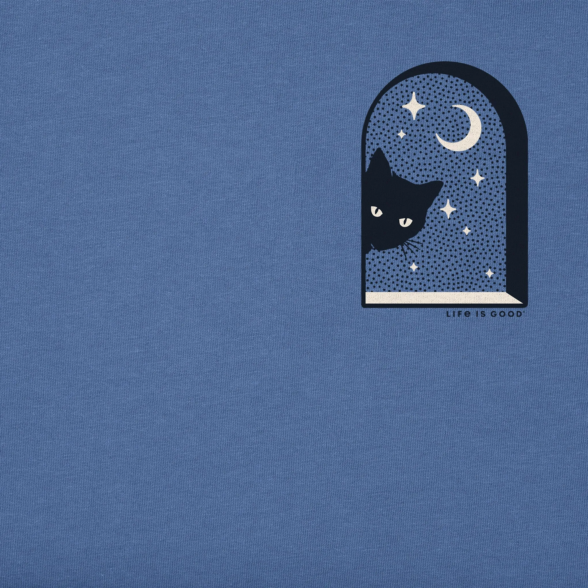Men's Cat in Window Short Sleeve Tee Life is Good