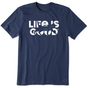 Men's Cat Silo Tee Life is Good