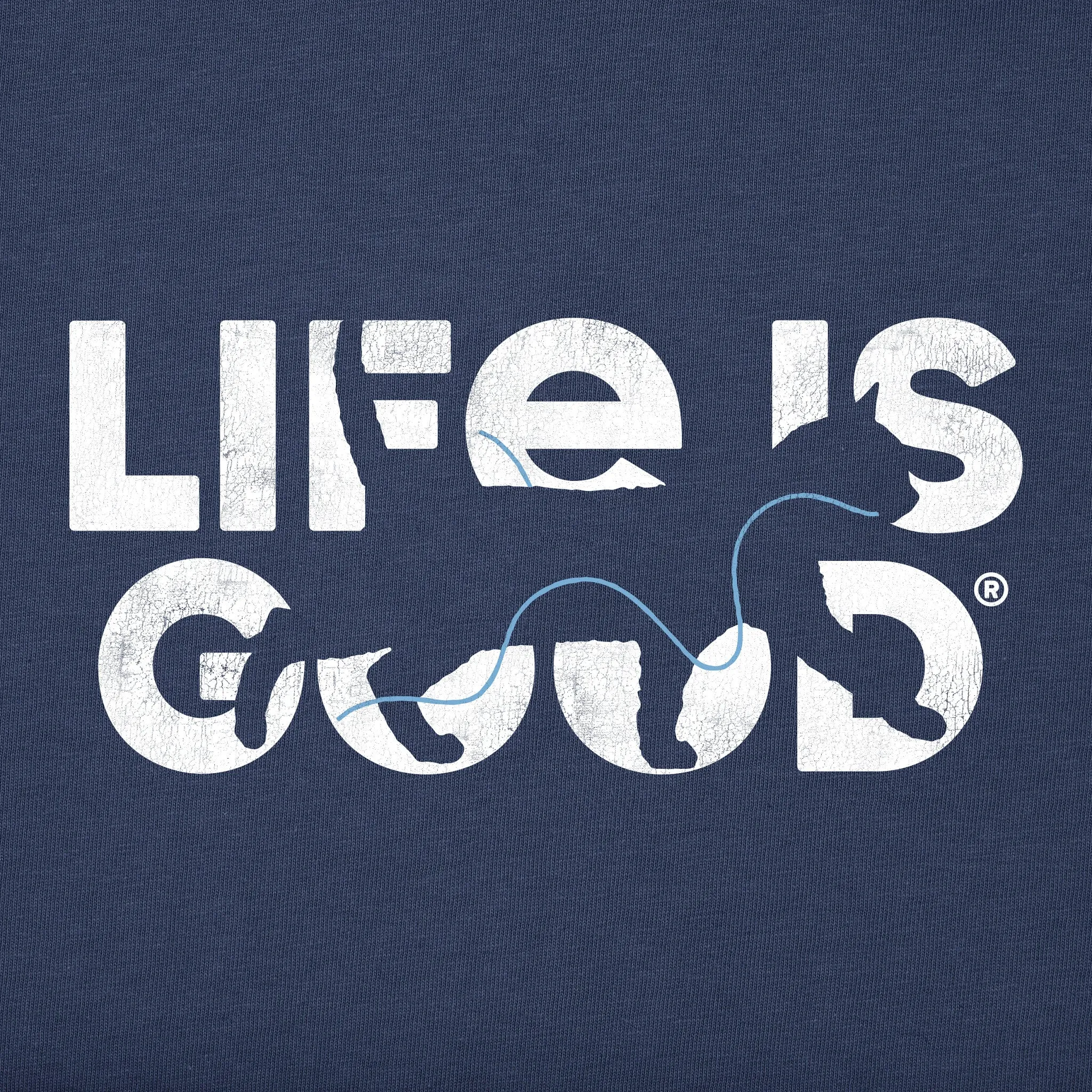 Men's Cat Silo Tee Life is Good