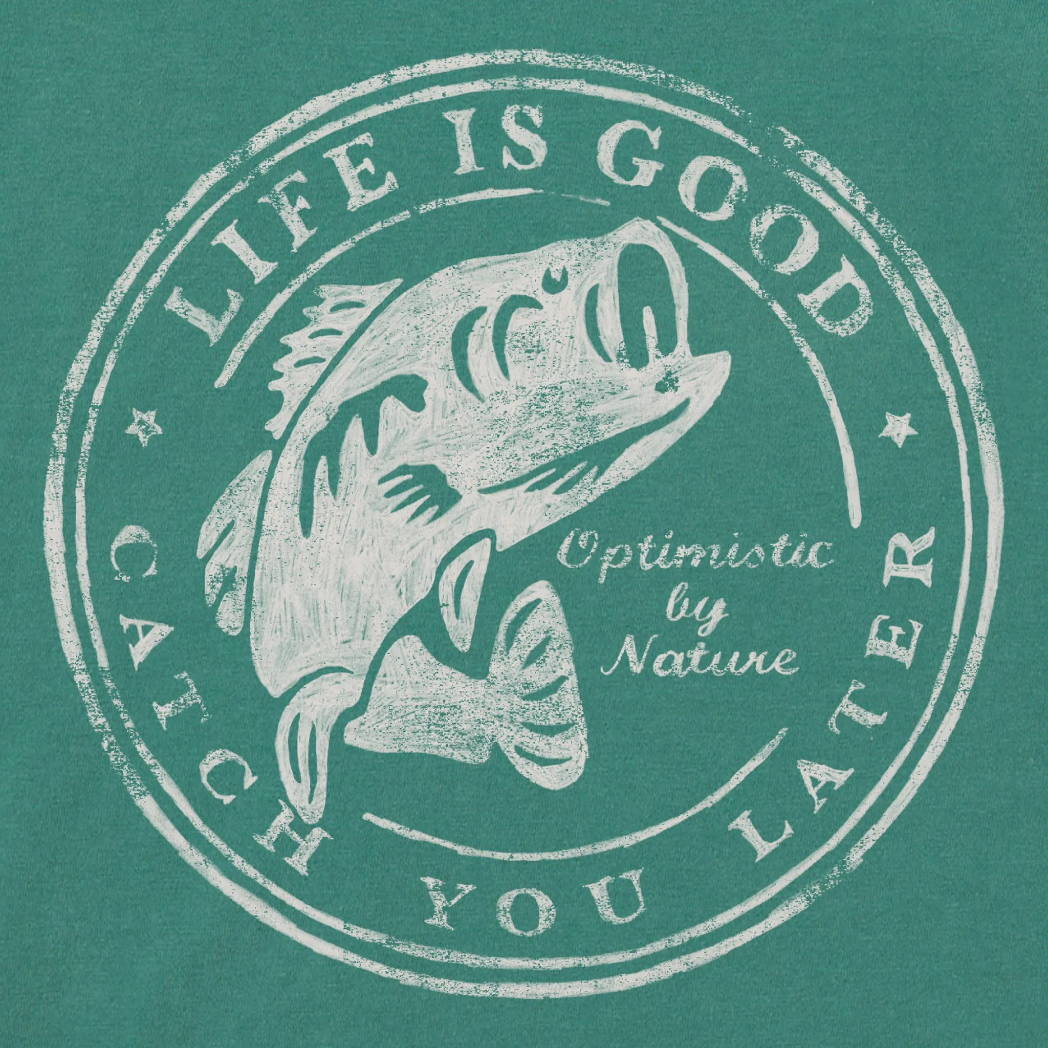 Men's Catch You Later Fish Short Sleeve Crusher Tee Life is Good
