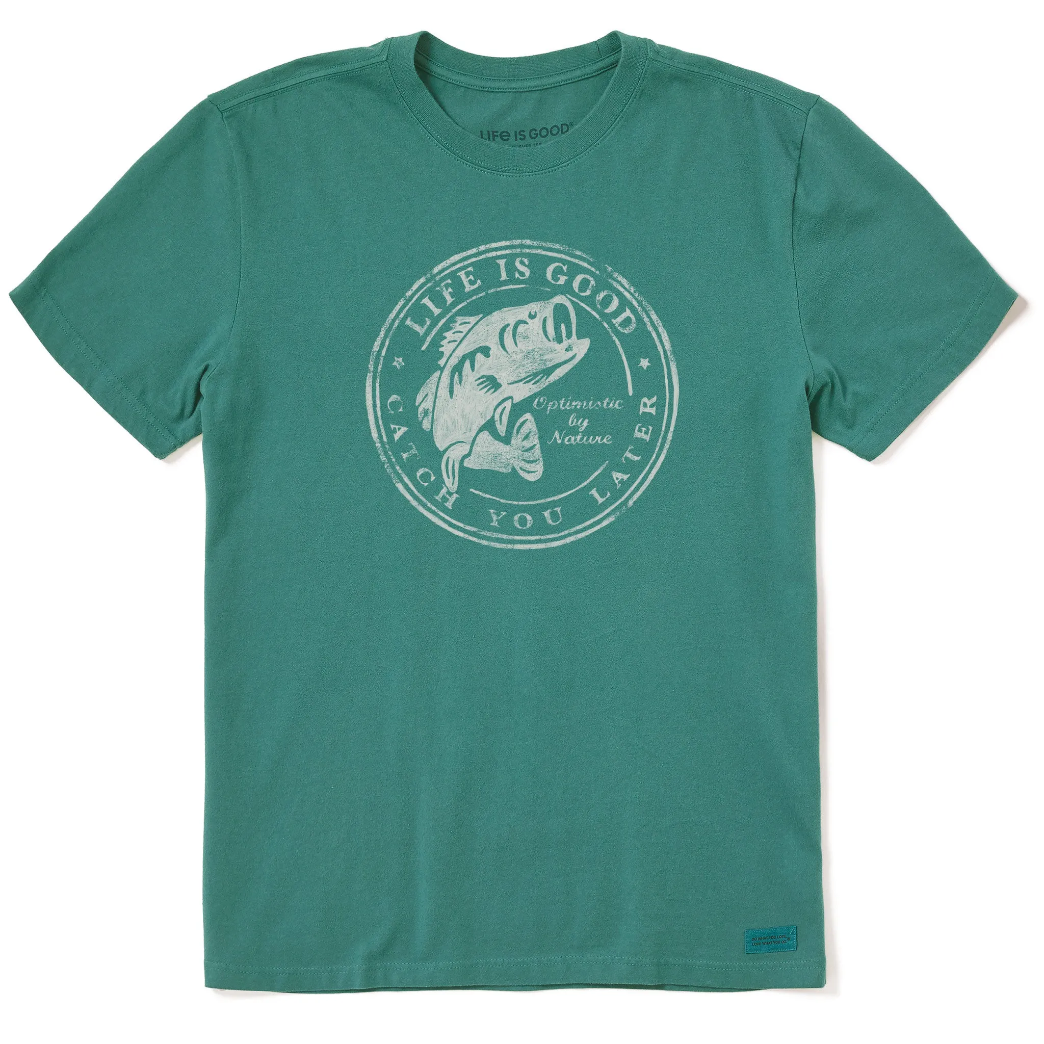 Men's Catch You Later Fish Short Sleeve Crusher Tee Life is Good