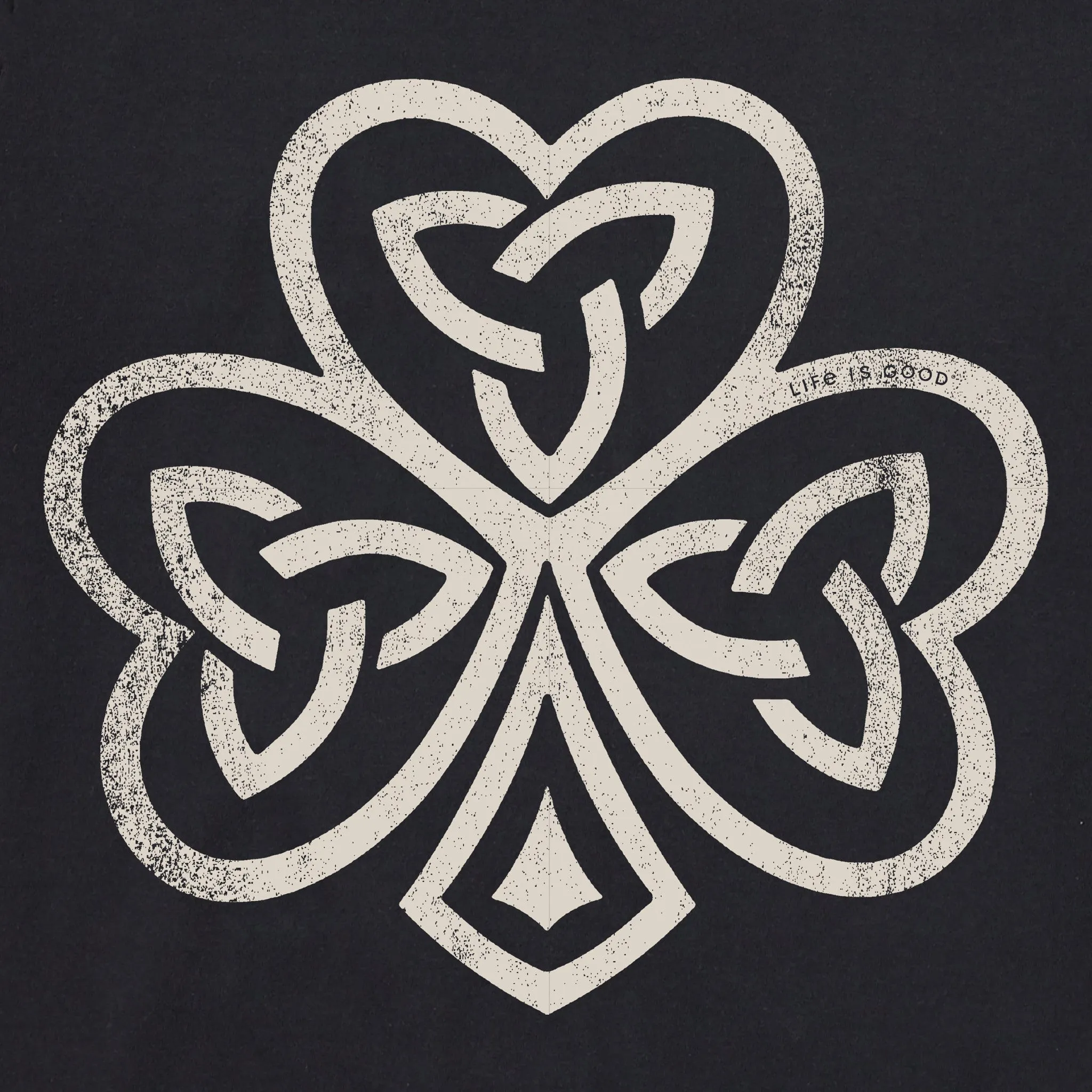 Men's Celtic Irish Clover Short Sleeve Tee Life is Good