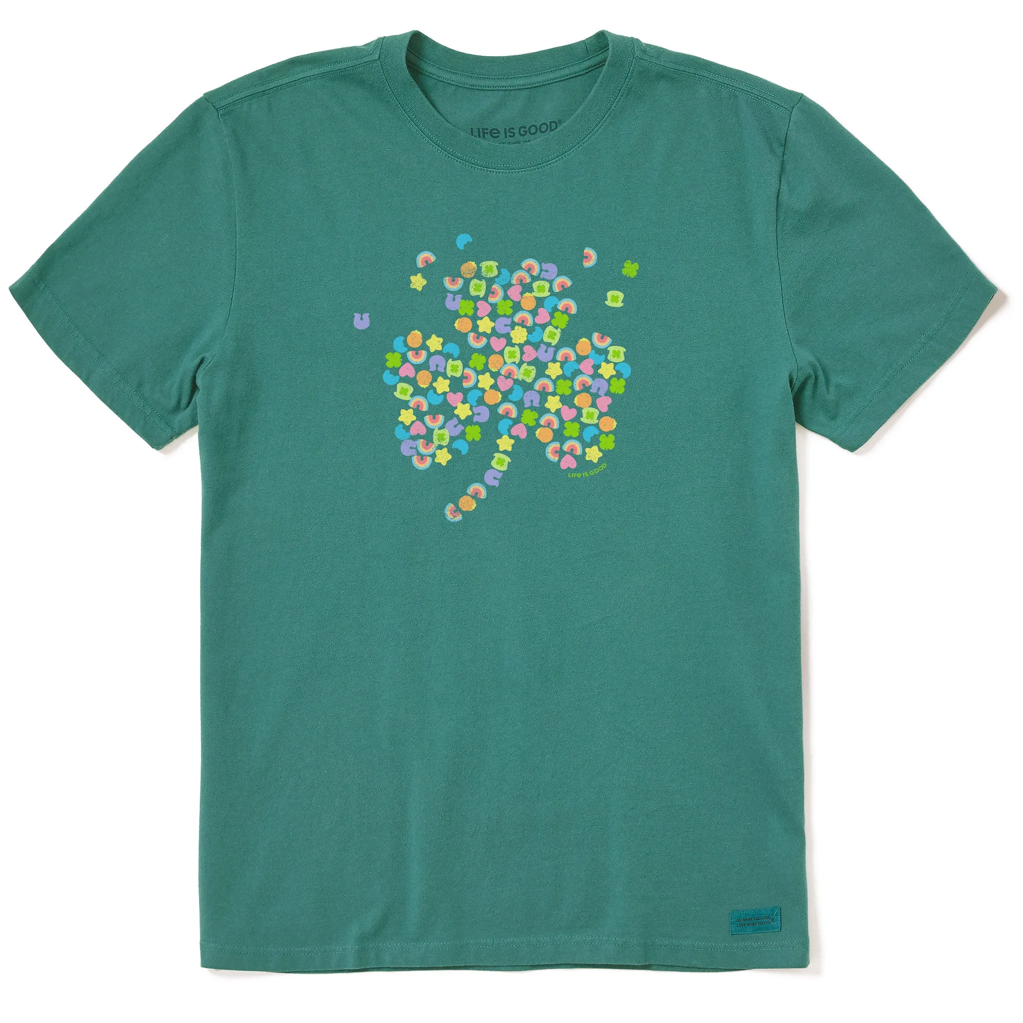 Men's Charmed Clover Short Sleeve Tee Life is Good