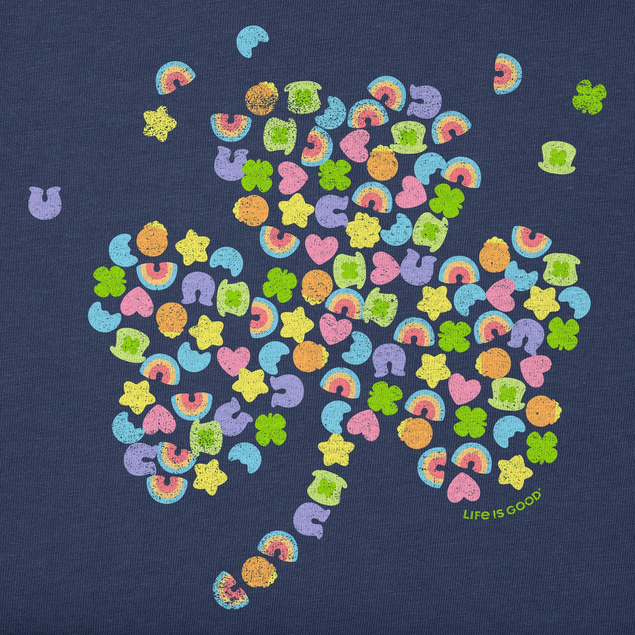 Men's Charmed Clover Short Sleeve Tee Life is Good