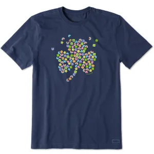 Men's Charmed Clover Short Sleeve Tee Life is Good