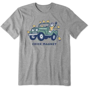 Men's Chick Magnet ATV Short Sleeve Crusher Tee Life is Good