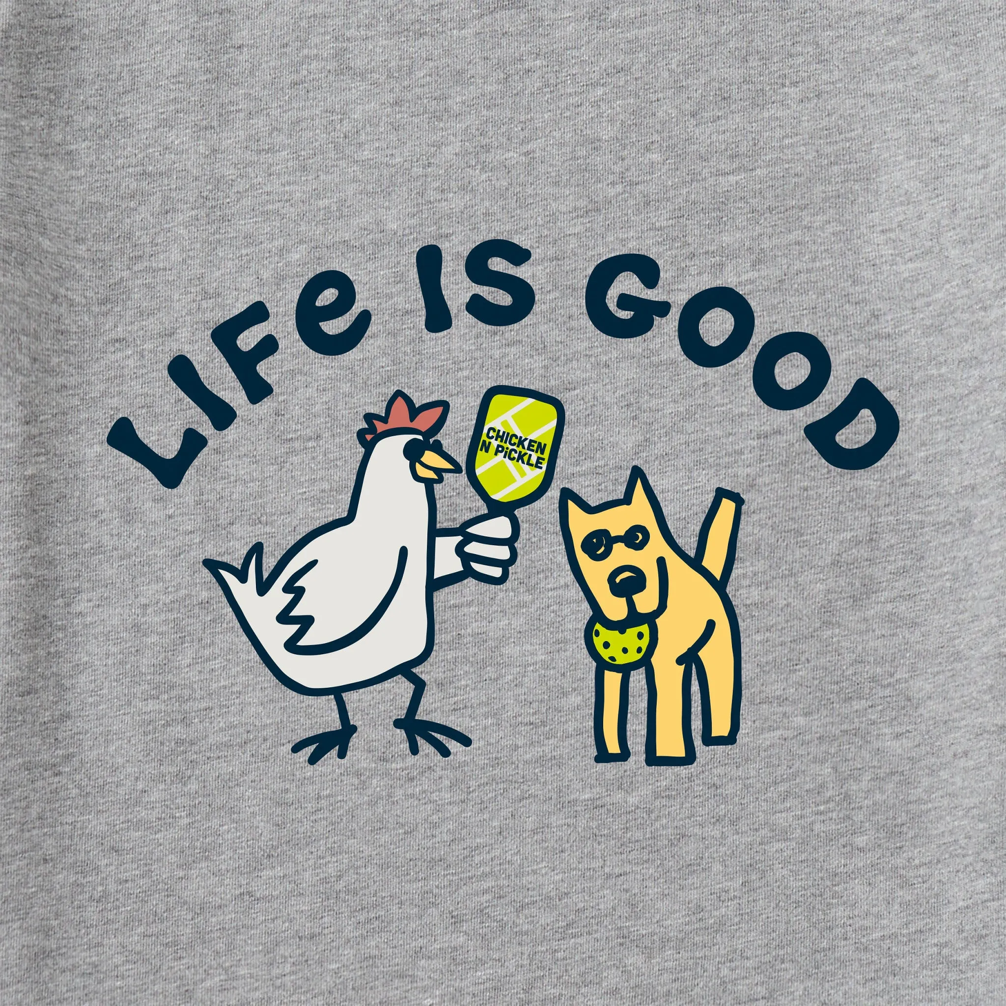 Men's Chicken N Pickle Rocket Short Sleeve Crusher Tee Life is Good