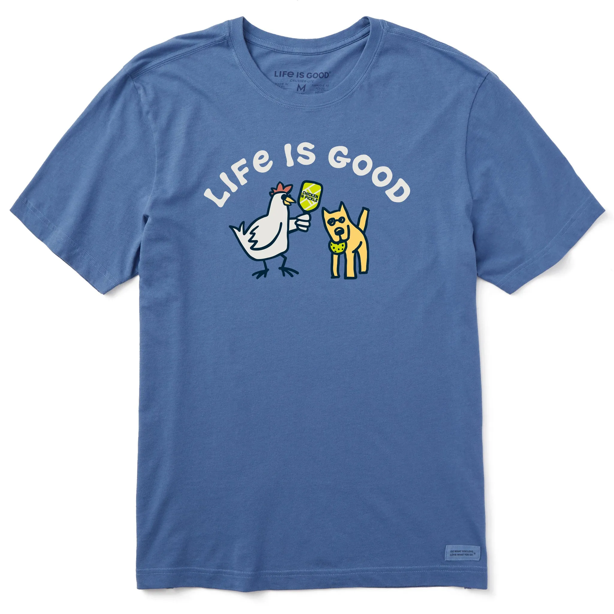 Men's Chicken N Pickle Rocket Short Sleeve Crusher Tee Life is Good