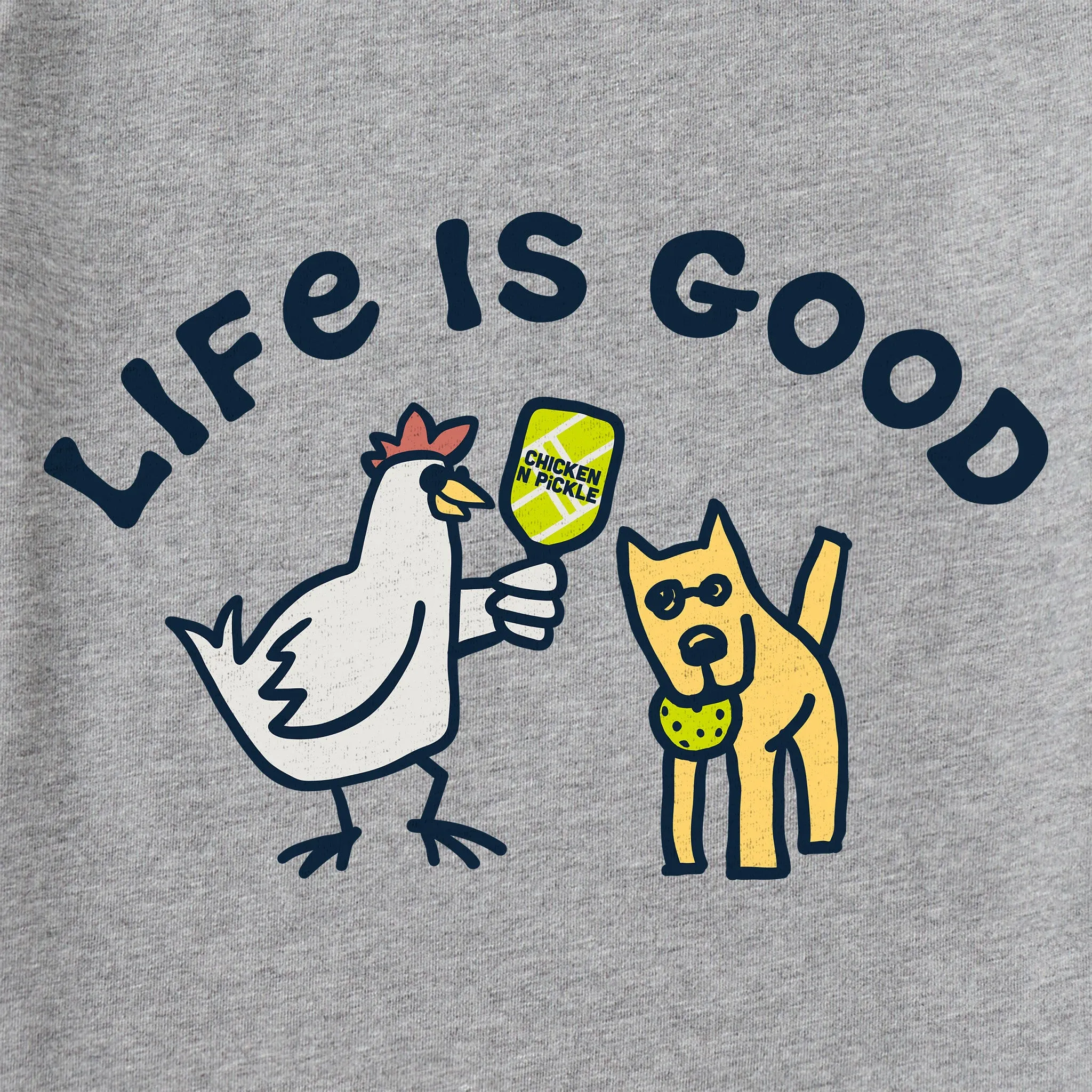 Men's Chicken N Pickle Rocket Short Sleeve Crusher Tee Life is Good