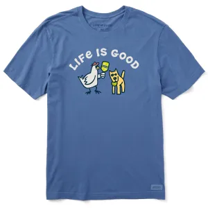 Men's Chicken N Pickle Rocket Short Sleeve Crusher Tee Life is Good