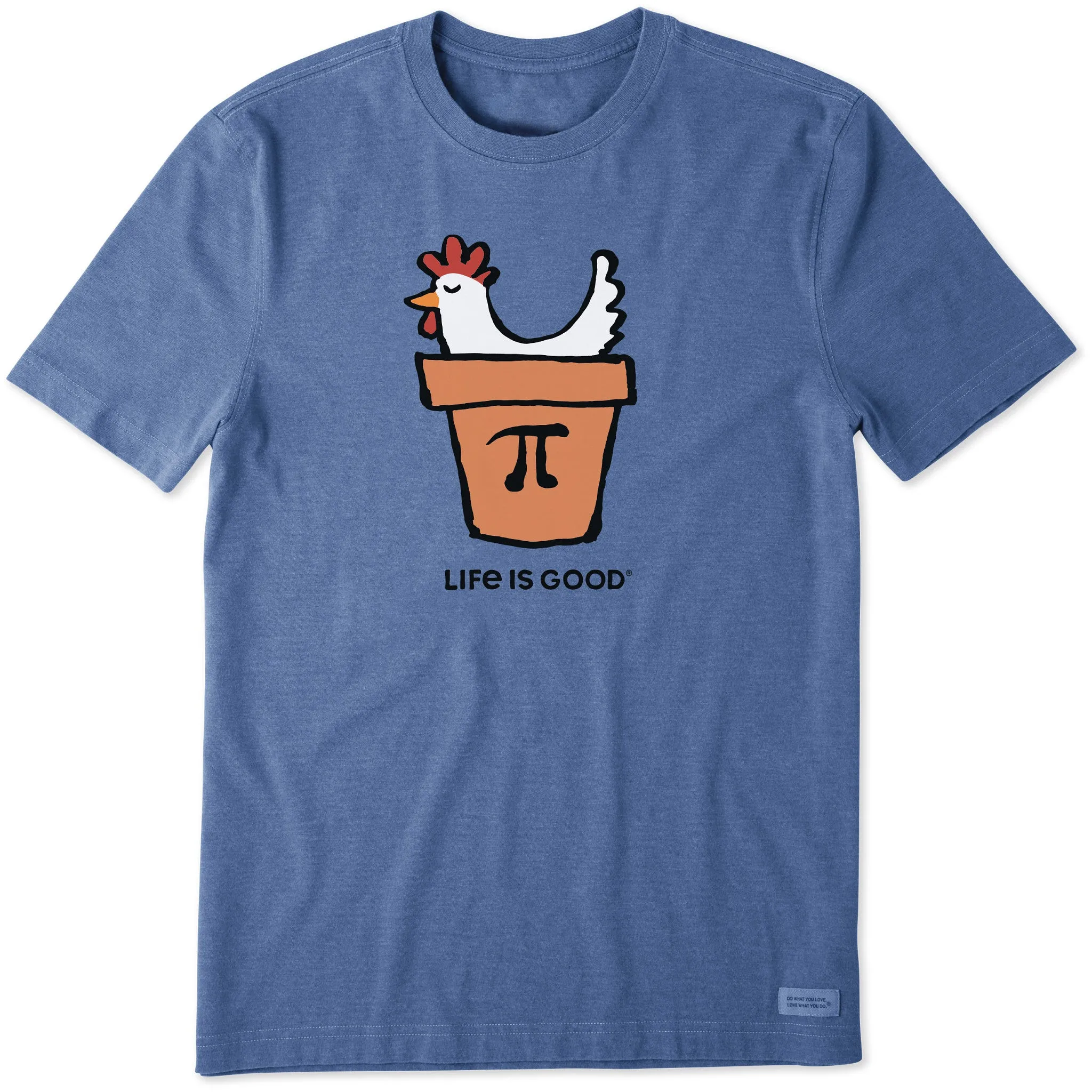 Men's Chicken Pot Pi Short Sleeve Crusher Tee Life is Good