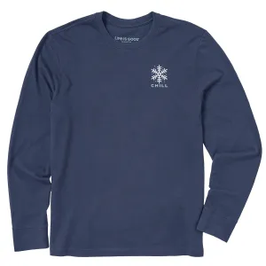 Men's Chill Snowflake Long Sleeve Crusher Tee Life is Good