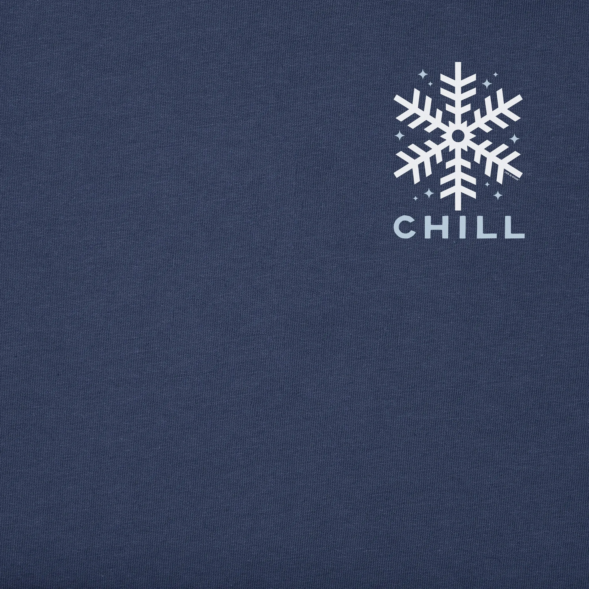 Men's Chill Snowflake Long Sleeve Crusher Tee Life is Good