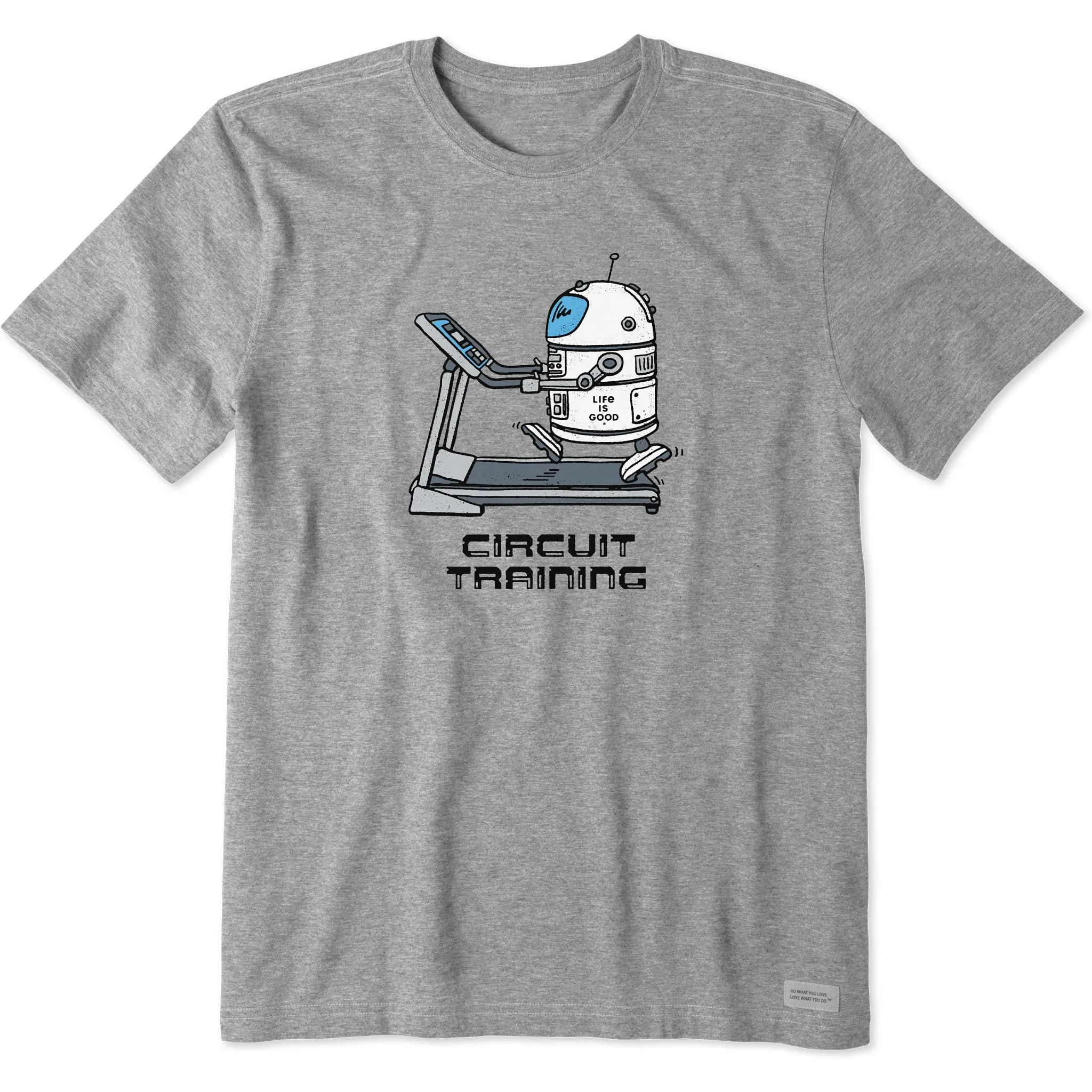 Men's Circuit Training Robot Short Sleeve Tee Life is Good