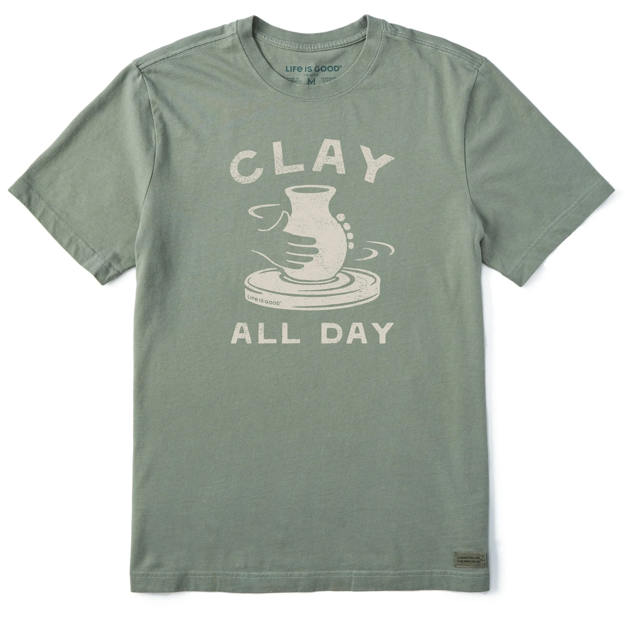 Men's Clay All Day Pottery Short Sleeve Tee Life is Good