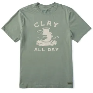 Men's Clay All Day Pottery Short Sleeve Tee Life is Good