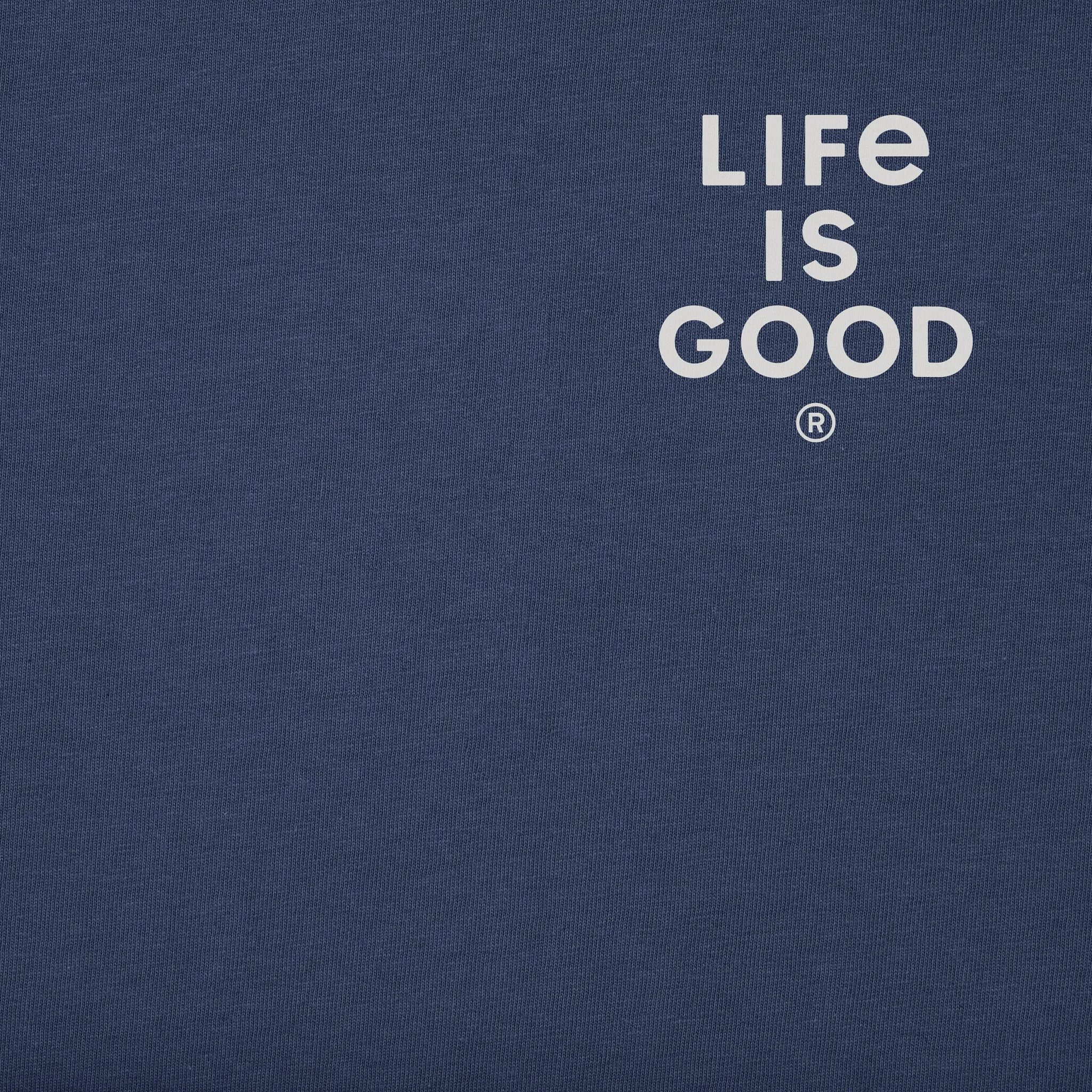 Men's Clean Bulldog Short Sleeve Tee Life is Good