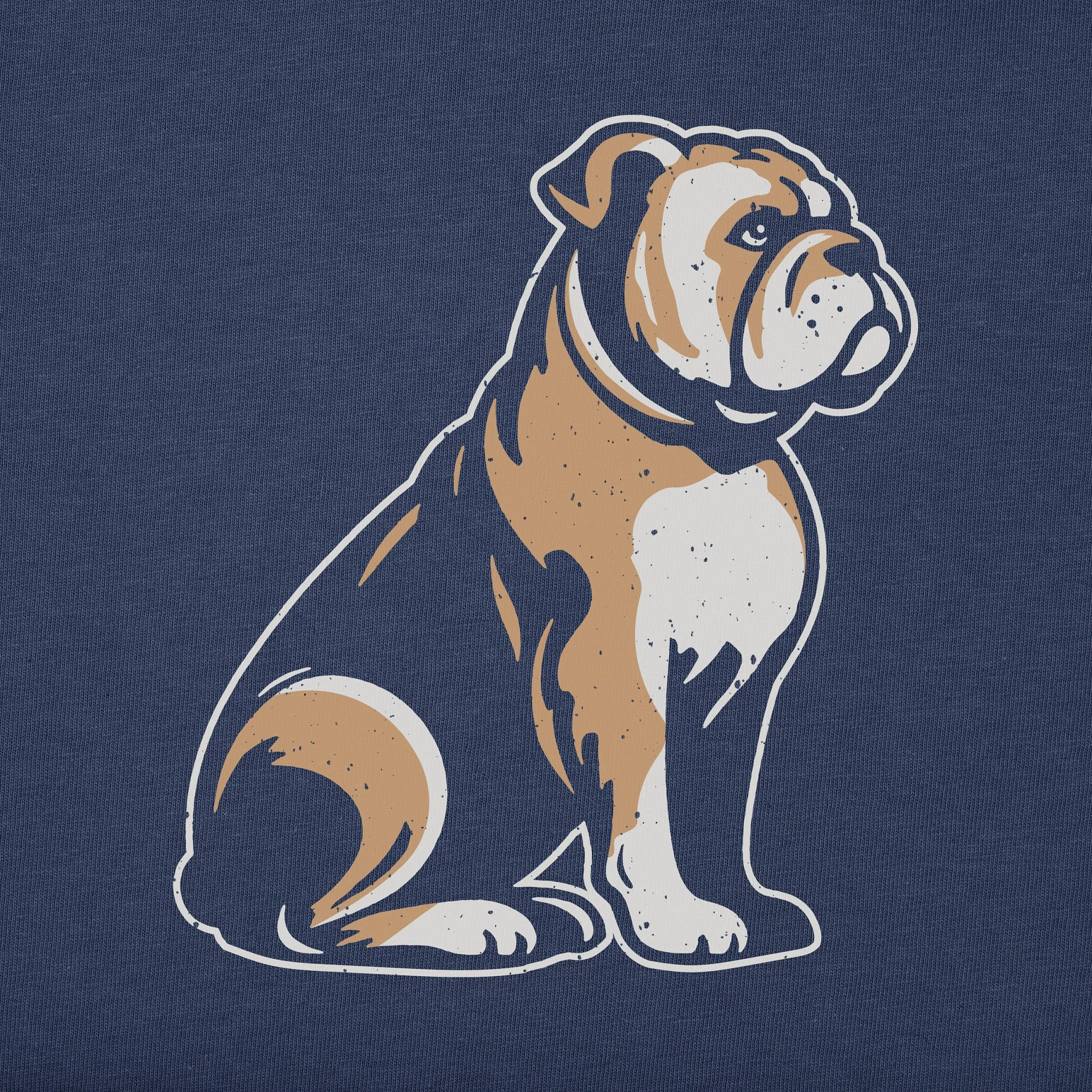 Men's Clean Bulldog Short Sleeve Tee Life is Good