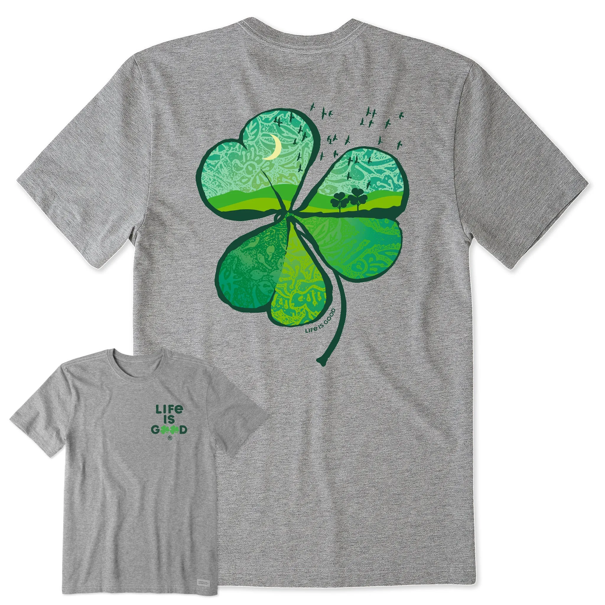 Men's Cloverfield Landscape Short Sleeve Tee Life is Good