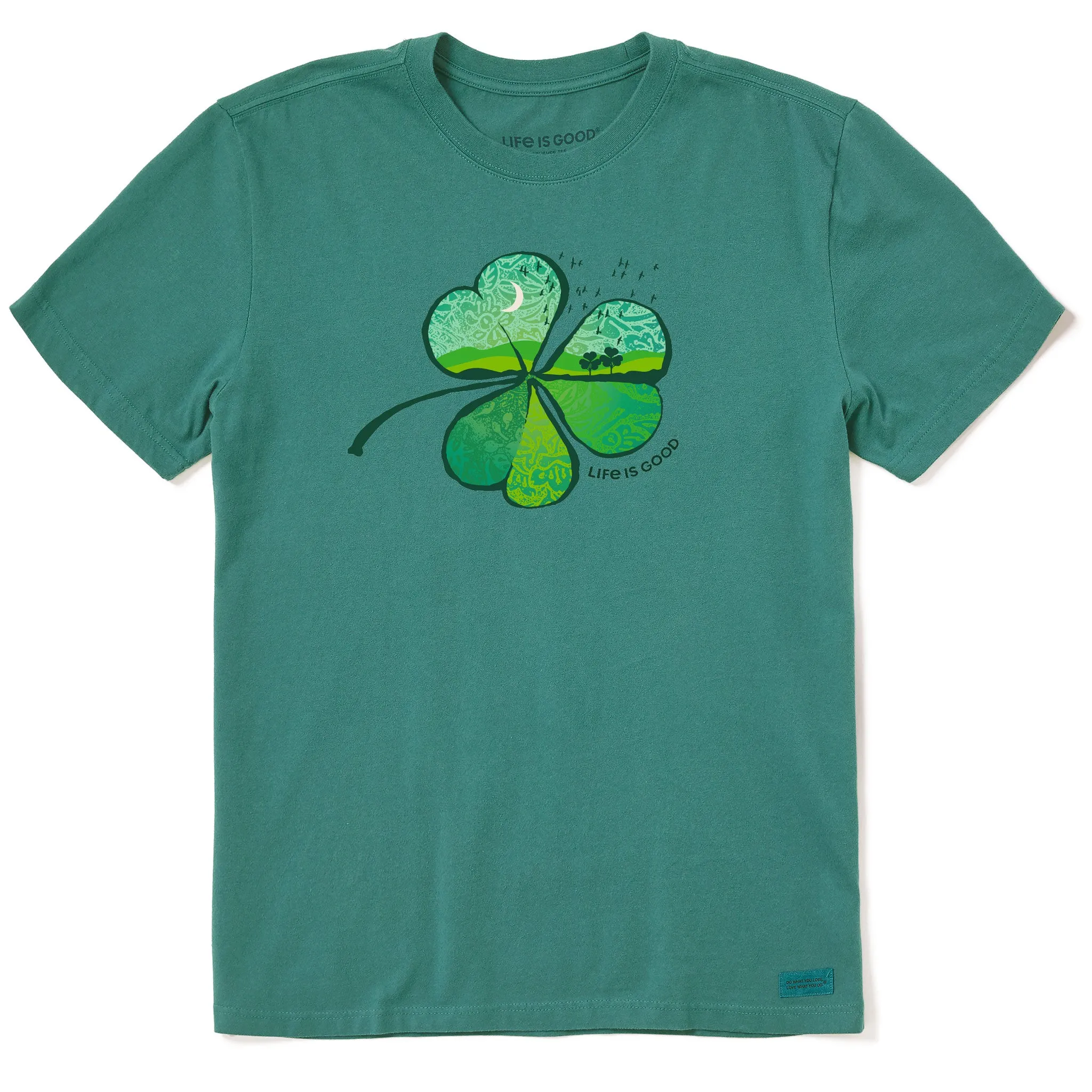 Men's Cloverfield Short Sleeve Crusher Tee Life is Good
