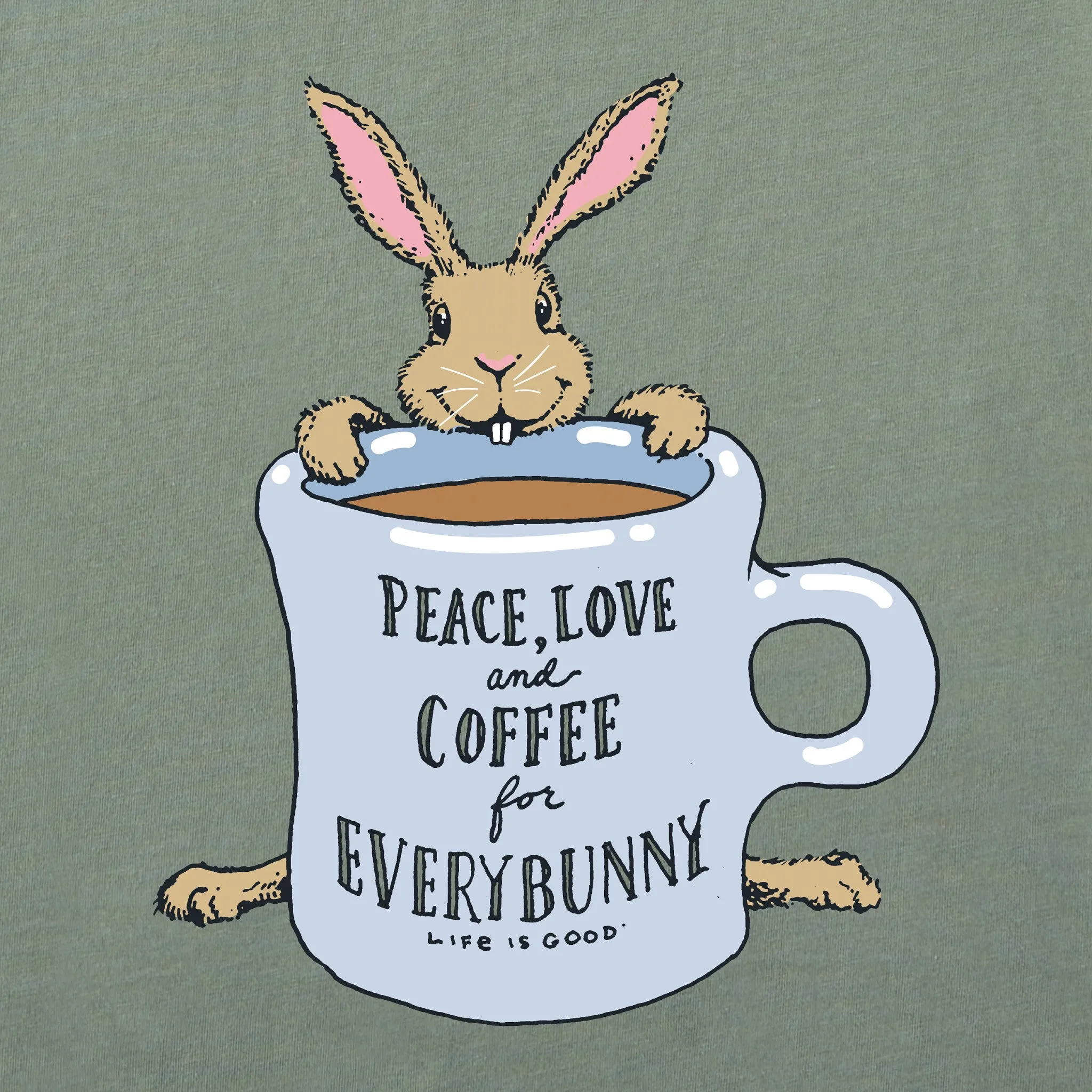 Men's Coffee For Everybunny Short Sleeve Tee Life is Good