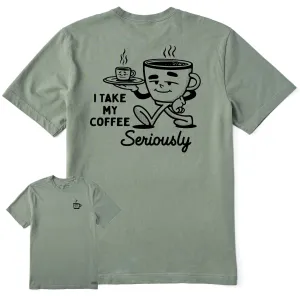 Men's Coffee Seriously Short Sleeve Tee Life is Good