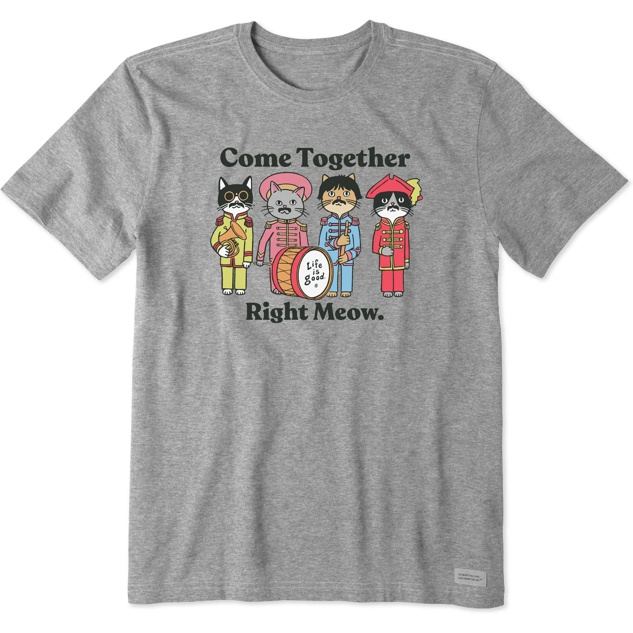 Men's Come Together Right Meow Short Sleeve Tee Life is Good