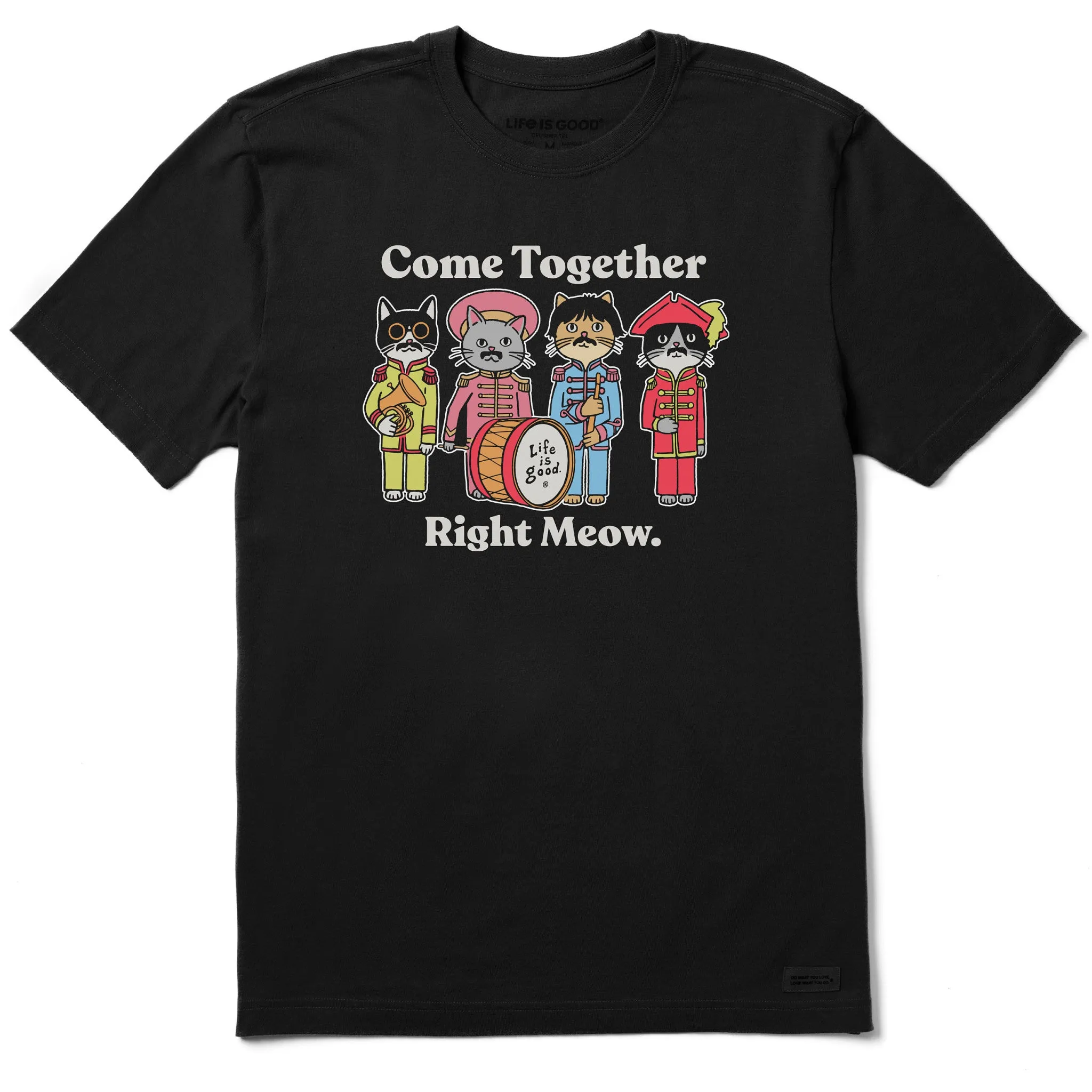 Men's Come Together Right Meow Short Sleeve Tee Life is Good