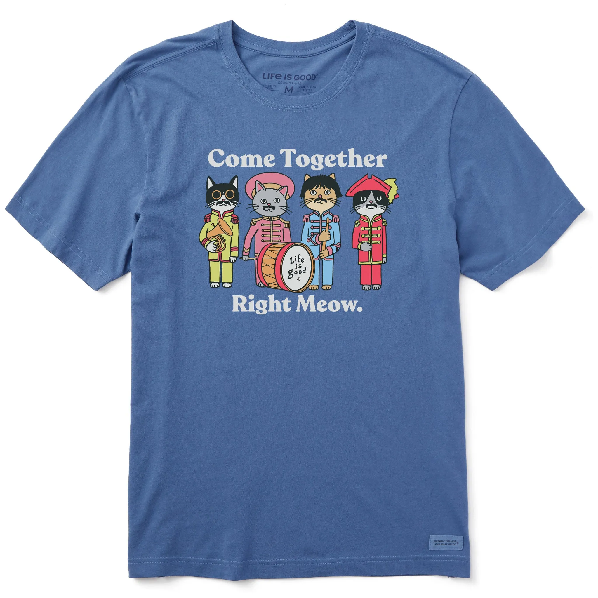 Men's Come Together Right Meow Short Sleeve Tee Life is Good