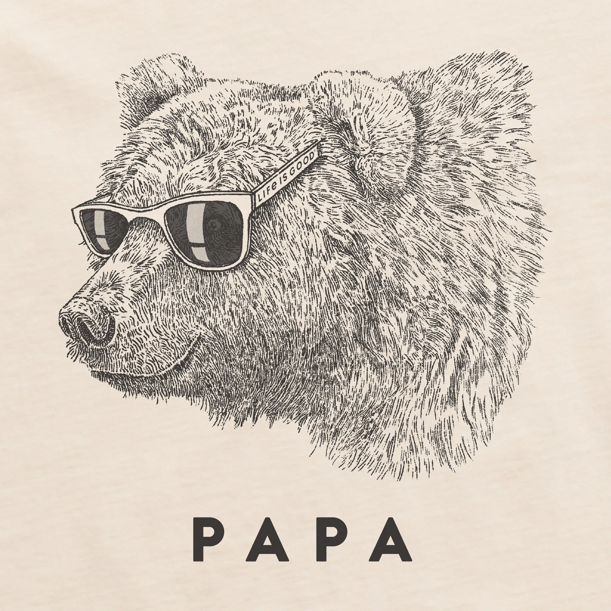 Men's Cool Papa Bear Short Sleeve Crusher Tee Life is Good